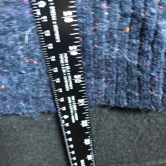 Lauren Conrad Womens Sweater Blue Multi Wool Blend Long Sleeve Crew Large - Picture 7 of 10